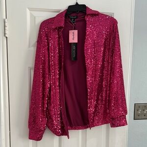 Rachel Zoe Pink Button Down Shirt with Vibrant Style